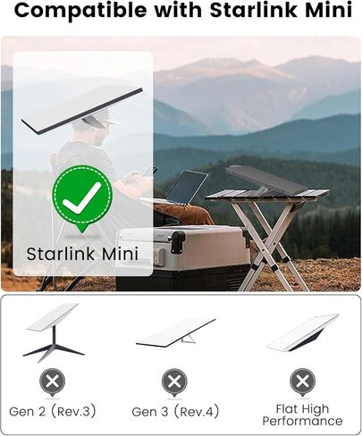 غطاء واقعي Mwin Starlink Mini ، علبة سيليكون سائلة من STARLINK MINI مع مقبض مريح ، غطاء كامل مقاوم للخدش ، تصميم حافة متموج لطبق هوائي Starlink (رمادي) in Kuwait