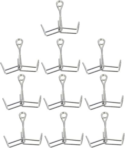 10 Pcs Spring Metal Hose Clamps Flow Control Tubing Clips Water Tube Clamp Shut for Industrial and Laboratory Use in Saudi Arabia