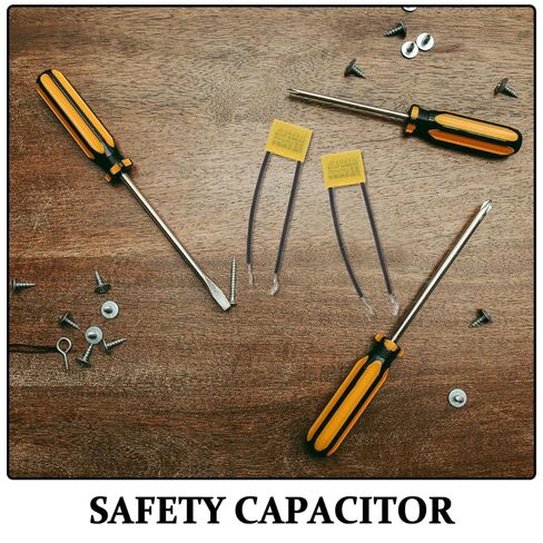 Gatuida Safety Capacitors Assortment 8pcs 0.33uf 275v Capacitors Enclosed Flexible Wire in Saudi Arabia