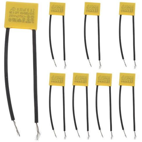 Gatuida Safety Capacitors Assortment 8pcs 0.33uf 275v Capacitors Enclosed Flexible Wire in Saudi Arabia