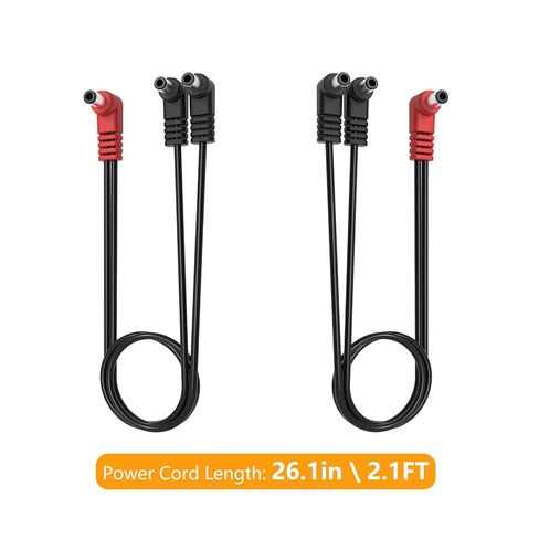 (2-حزمة) كابل الطاقة بدواسة الجيتار 2-Way Stereo Split Effects DC for Voodoo Labs Power Supply، Pedalboard Guitar Audio Signal in Kuwait
