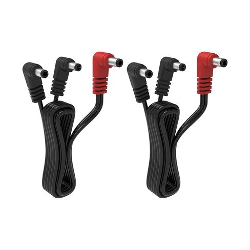 (2-حزمة) كابل الطاقة بدواسة الجيتار 2-Way Stereo Split Effects DC for Voodoo Labs Power Supply، Pedalboard Guitar Audio Signal in Kuwait