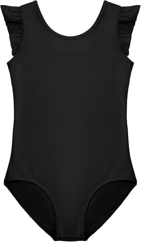 Stelle Leotards for Girls Ballet Dancewear Ruffle Flutter Sleeve Leotard Unitards in Saudi Arabia