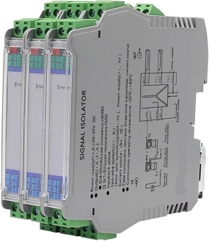 عازل إشارة تيار متين IP20 مستوى حماية مضاد للتداخل تصميم 1-5 فولت / 0 10 فولت متوافق مع الإدخال in Saudi Arabia