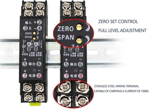 1PCS Current Input Distribution Isolator, 4-20mA Signal Isolation & Distribution, 1-5V Conversion, DIN Rail Mount in Saudi Arabia