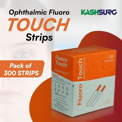 Diagnostic Ophthalmic Fluoro Touch Strips Pack of 300 Strips in Saudi Arabia