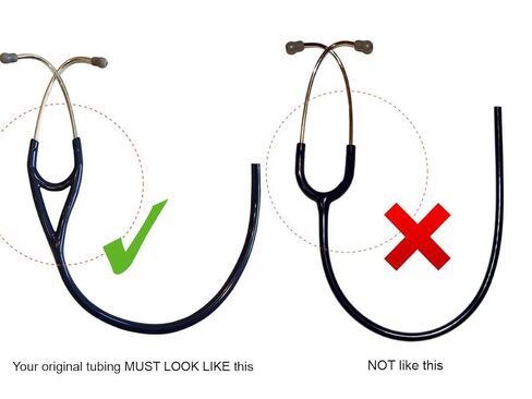 أنبوب بديل من ريلاينس ميديكال يناسب Littmann® Cardiology IV® أنابيب سماعة الطبيب - Cardiology 4® (أزرق داكن) in Kuwait