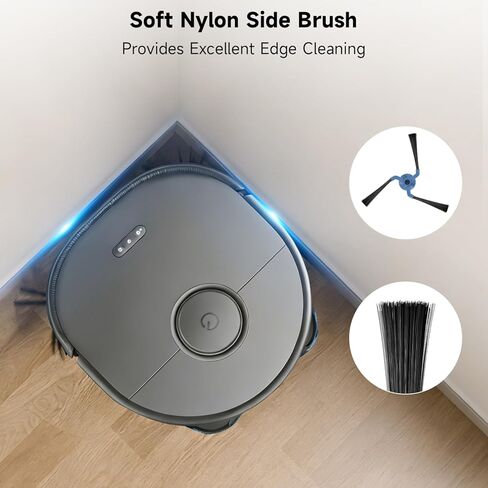 طقم إكسسوارات 27 قطعة لـ Eu-fy X10 Pro Omni، قطع غيار، 1 فرشاة دوارة، 6 مرشحات HEPA، 4 وسادات ممسحة، 10 فرش جانبية، 5 أكياس غبار لمكنسة Eu-fy Clean X10 Pro Omni Robot الكهربائية in Kuwait
