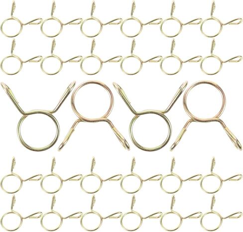 100 قطعة 9 مم مشابك خرطوم زنبركية فولاذية حلقة واحدة لأنابيب المياه في الغسالة، مثبتات خرطوم قوية مطلية بالزنك للسباكة والاستخدام الصناعي in Kuwait