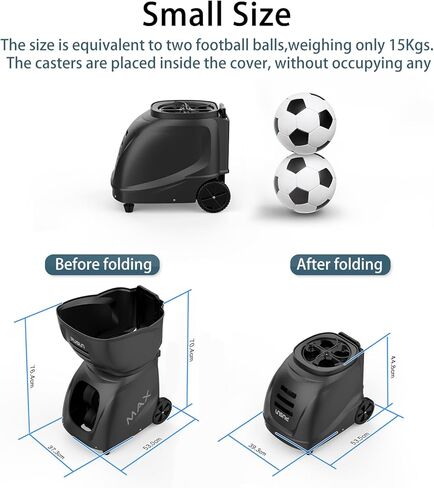 Padel-MAX C-【Smart Padel Ball Machine】 145+ Ball Capacity | 5-7 Hours Battery Life | Speed 20-140km/h | 28 Landing Points | 26 Fixed Modes | APP Control | Ideal for Individual Training in Saudi Arabia
