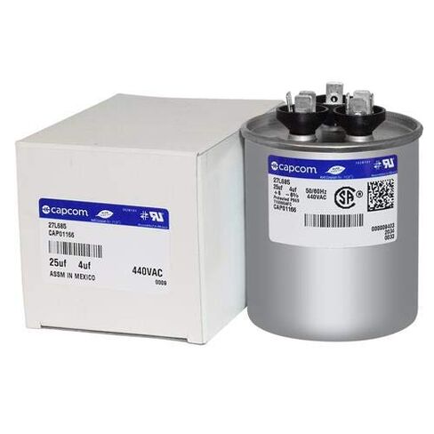 OEM 27L685-25 + 4 uf MFD 440 Volt VAC - CAPCOM Round Dual Run Capacitor Upgrade in Saudi Arabia