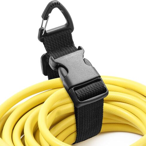 6 Pack 17 Inch Adjustable Extension Cord Holder Organizer with Triangle Clips Heavy Duty Storage Straps Extension Cord Hanger for Men Workshop and Garage Organization and Storage (Black) in Saudi Arabia