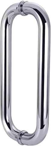 Commercial Door Handles for Interior Exterior Glass Door, Stainless Steel Round Shape Door Handles Push Pull, Modern Sliding Shower Door Konb(25cm(9 7/8) in Saudi Arabia