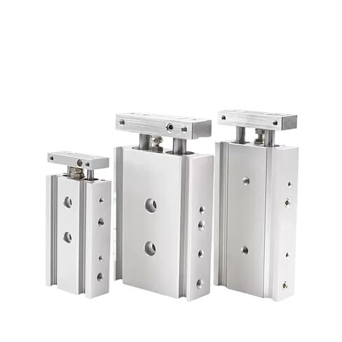 Double Rod Pneumatic Cylinder TR Series Stainless Steel, Multi-Size (TR10X10S to TR32X50S) with 1/8" NPT Port(35mm Stroke,TR6) in Saudi Arabia