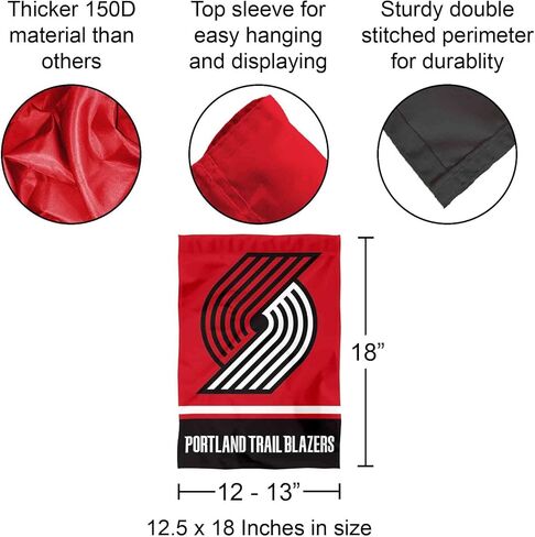 WinCraft Portland Trailblazers Double Sided Garden Flag in Saudi Arabia