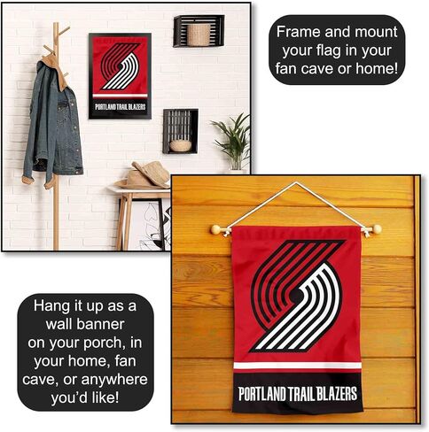 WinCraft Portland Trailblazers Double Sided Garden Flag in Saudi Arabia