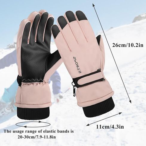 Women's Ski Gloves, Thermal Windproof Winter Gloves with Touchscreen Design Cycling Gloves for Skiing Snow Sports in Saudi Arabia