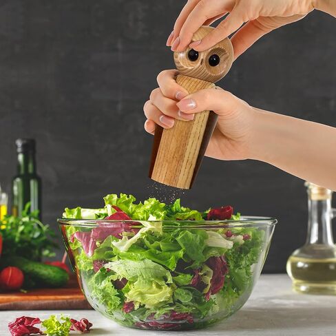 Rock & Branch Owl Refillable Pepper Grinder, Manual Pepper Mill with Ceramic Grinder and Adjustable Coarseness in Saudi Arabia