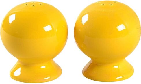 Fiesta® Salt & Pepper Set – Durable Ceramic, Lead-Safe, Dishwasher/Microwave/Oven Safe – Made in USA Dinnerware - Scarlet in Saudi Arabia