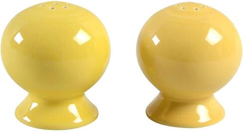 Fiesta® Salt & Pepper Set – Durable Ceramic, Lead-Safe, Dishwasher/Microwave/Oven Safe – Made in USA Dinnerware - Scarlet in Saudi Arabia