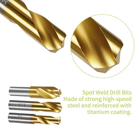 13-Pack Spot Weld Cutter Sets Double Sided, 3/8" 5/16" HSS Spot Weld Cutter Remover Drill Bits Hex Sheet Metal Hole Cutter Remover for Power Drill Spot Welding in Kuwait