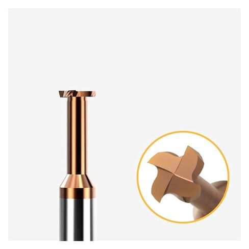 T-Slot Milling Cutters 1pc Carbide T Slot Milling Cutter CNC Tools Metal Aluminium Steel Machining Tungsten(9x60L,Coated,H2.0) in Saudi Arabia
