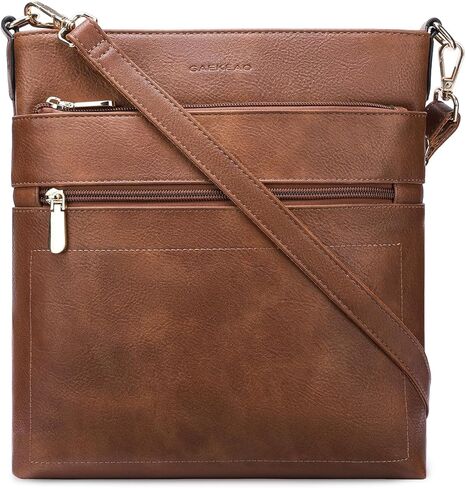 GAEKEAO Crossbody Bags for Women Trendy Vegan Leather Hobo Bag Shoulder Handbags Satchel Purse with Multi Zipper Pocket in Saudi Arabia