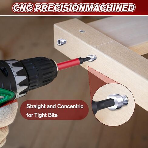 مجموعة لقم سداسية من DIYSELF مقاس 4 بوصات مترية وSAE، 20 قطعة 1/4 بوصة مجموعة لقم مثقاب ألين لسائق الصدمات، مجموعة لقم مثقاب فولاذية S2، لقم تأثير مغناطيسية بآلة CNC للسيارات، تجميع الأثاث، DIY in Kuwait