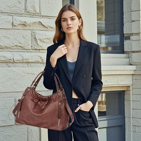 المحافظ وحقائب اليد، حقائب يد كبيرة الحجم من الجلد الصناعي للنساء، حقيبة كتف مع حزام قابل للإزالة in Kuwait