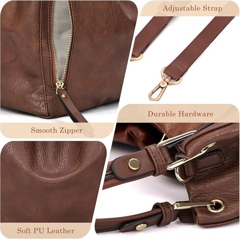 المحافظ وحقائب اليد، حقائب يد كبيرة الحجم من الجلد الصناعي للنساء، حقيبة كتف مع حزام قابل للإزالة in Kuwait