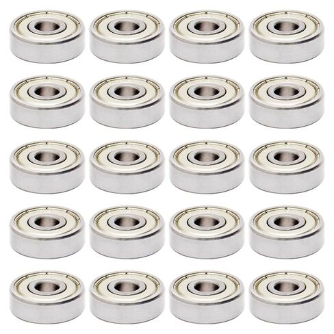 Othmro 20Pcs 626ZZ Deep Groove Ball Bearings, Double Plastic Sealed Bearings, Carbon Steel Roller Guide Bearing, 0.24x0.75x0.24inch Ball Bearings for Scooters Ship Rudder Shafts Skateboards Robotics in Saudi Arabia
