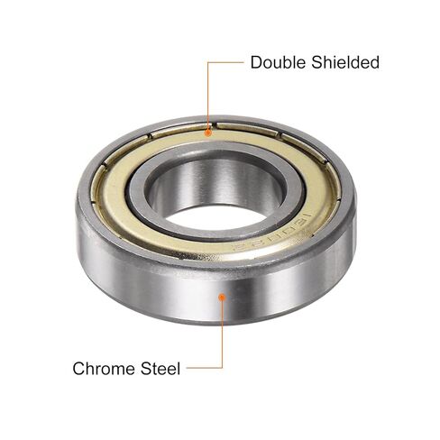 uxcell 16002-2Z Deep Groove Ball Bearing, 2pcs 15mm x 32mm x 8mm Hign Carbon Chrome Steel Double Metal Shielded Bearing in Saudi Arabia