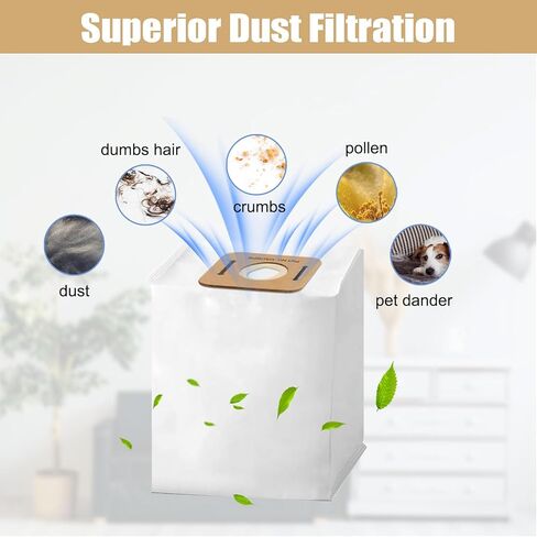 عبوة من 20 حقيبة VACBP6 من Alrens لطرازات مكنسة الظهر Atrix 8-Quart Ergo وErgo Pro VACBPAI VACBP1 VACBP2 VACBP36V، الجزء # VACBP6 in Kuwait