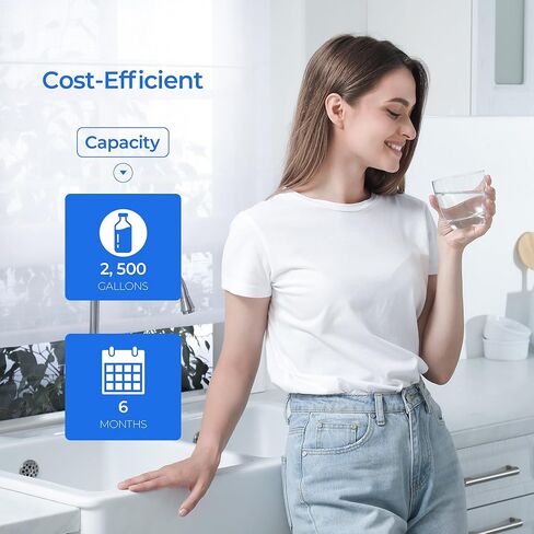 H2O Stage 4 Post Carbon Block CTO Replacement Filter, Compatible with Pure Blue H2O Stage 4 Post CTO PB-TLRO4CB4T, 4 Stage PB‑TLRO4H50T Reverse Osmosis Water Filtration System (1 Pack) in Saudi Arabia