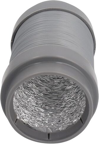 Fafeicy Heavy Duty Dryer Vent Hose, 5ft 4 Inch Flexible Aluminum Air Duct with Stretchable Rubber Seals and Steel Wire Reinforcement, for Dryer Vent Exhaust Grow Tents HVAC in Saudi Arabia