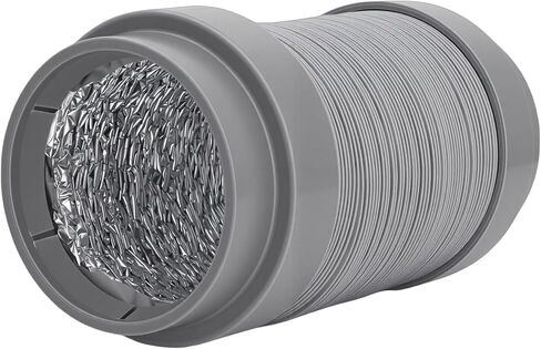 Fafeicy Heavy Duty Dryer Vent Hose, 5ft 4 Inch Flexible Aluminum Air Duct with Stretchable Rubber Seals and Steel Wire Reinforcement, for Dryer Vent Exhaust Grow Tents HVAC in Saudi Arabia