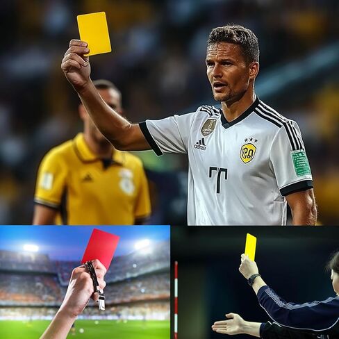 10pcs Soccer Referee Card Set – Red & Yellow Warning Cards for Football Matches, Professional PVC Referee Cards for Sports Competition, Durable and Portable Soccer Referee Accessories in Kuwait