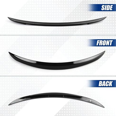 Rear Spoiler Fit for BMW 3-Series 2006-2011 E90 & 2008-2011 M3 Sedan, PSM Style Tail Trunk Lip Wing Sporty Appearance Glossy Black in Saudi Arabia