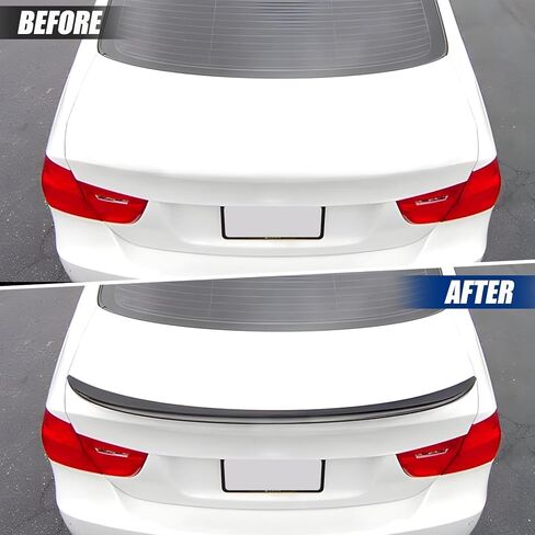 Rear Spoiler Fit for BMW 3-Series 2006-2011 E90 & 2008-2011 M3 Sedan, PSM Style Tail Trunk Lip Wing Sporty Appearance Glossy Black in Saudi Arabia