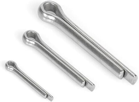 Stainless Steel Hose Clamps, 304 Stainless Steel U-type Spring Split Tractor Clip Straight for Car M1 .5 M2 M3 M4 M5 M6 M8 M10 Cotter Pins(M1 x 12mm (100pcs)) in Saudi Arabia