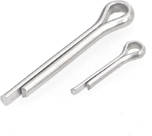 Stainless Steel Hose Clamps, 304 Stainless Steel U-type Spring Split Tractor Clip Straight for Car M1 .5 M2 M3 M4 M5 M6 M8 M10 Cotter Pins(M1 x 12mm (100pcs)) in Saudi Arabia