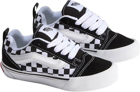 Vans Big Kids' Knu Skool Sneaker, Suede/Canvas Triple Black, 4.5 in Saudi Arabia