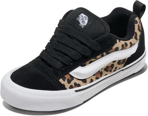 Vans Big Kids' Knu Skool Sneaker, Suede/Canvas Triple Black, 4.5 in Saudi Arabia