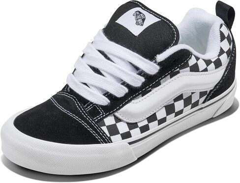 Vans Big Kids' Knu Skool Sneaker, Suede/Canvas Triple Black, 4.5 in Saudi Arabia