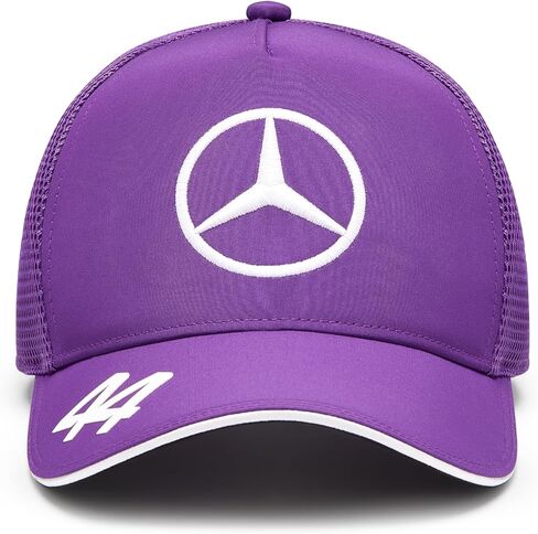 Mercedes AMG Petronas F1 2024 Lewis Hamilton Trucker Hat - Purple - One Size Fits Most in Saudi Arabia