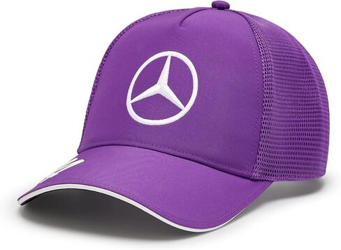 Mercedes AMG Petronas F1 2024 Lewis Hamilton Trucker Hat - Purple - One Size Fits Most in Saudi Arabia