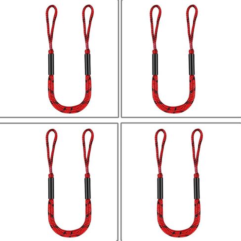 Boat Bungee Lines for Docking, 4 feet Mooring Ropes, Boat Tie Downs for Dock, Boating Accessories, for PWC, Waverunner, SeaDoo, Pontoon, Kayak, Dinghy, Small Boats, Boating Gift in Saudi Arabia