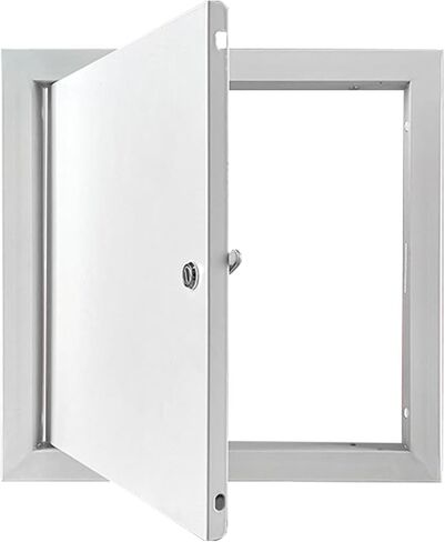 Lockable Aluminum Alloy Access Door, White Metal Inspection Cover, for Residential & Commercial Wall/Ceiling Applications(45x50cm) in Saudi Arabia