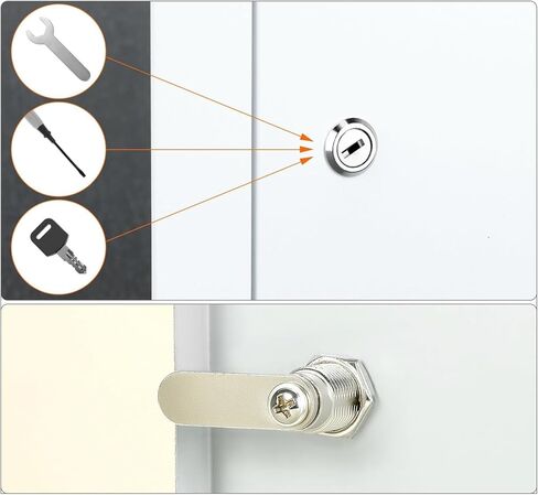 Lockable Aluminum Alloy Access Door, White Metal Inspection Cover, for Residential & Commercial Wall/Ceiling Applications(45x50cm) in Saudi Arabia