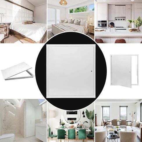 Lockable Aluminum Alloy Access Door, White Metal Inspection Cover, for Residential & Commercial Wall/Ceiling Applications(45x50cm) in Saudi Arabia